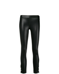 Twin-Set Faux Leather Cropped Trousers