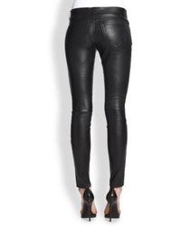 Saint Laurent Faux Leather Five Pocket Pants