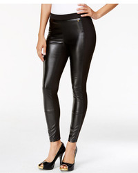 Thalia Sodi Faux Leather Front Skinny Pants Only At Macys