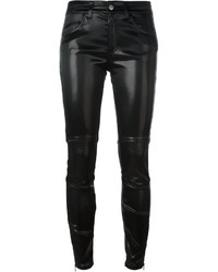 Giamba Leather Effect Skinny Trousers