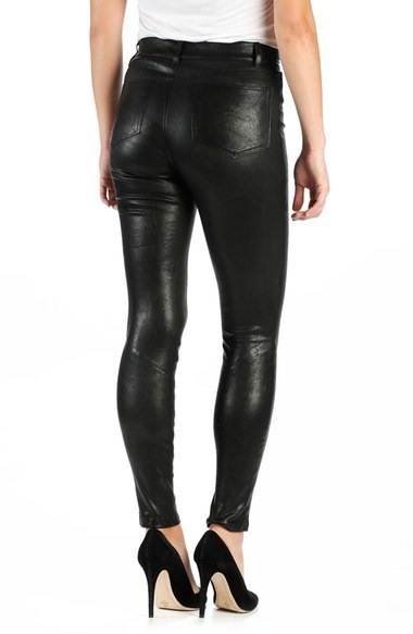 Paige Hoxton High Rise Ultra Skinny Leather Pants, $975 | Nordstrom ...