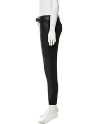 Vince Leather Accented Skinny Pants