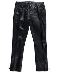 McQ by Alexander McQueen Leather Cropped Pants W Tags