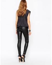 Blank NYC Leather Look Skinny Pants