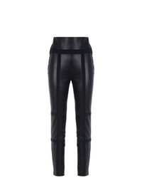 Gloria Coelho Leather Panels Skinny Trousers