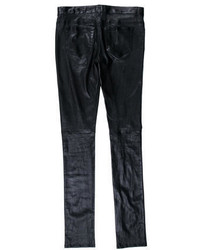 Saint Laurent Leather Skinny Pants