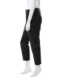Theory Leather Straight Leg Pants W Tags