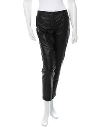 Theory Leather Straight Leg Pants W Tags