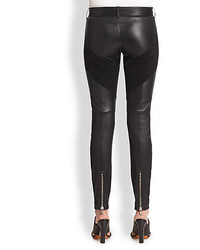 Givenchy Leather Suede Leggings