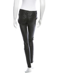 Thomas Wylde Mid Rise Leather Pants W Tags