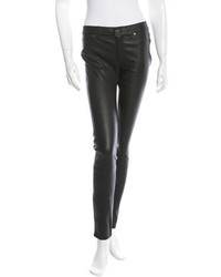 Thomas Wylde Mid Rise Leather Pants W Tags