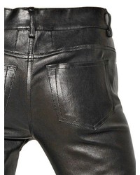 Saint Laurent Bonded Nappa Leather Trousers