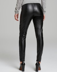Vince Camuto Seamed Knee Faux Leather Leggings