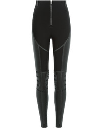 Dsquared2 Skinny Pants With Leather And Mesh
