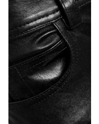 Helmut Lang Stretch Leather Skinny Pants Black