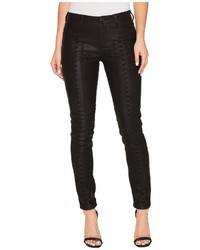 blank nyc leather pants lace up