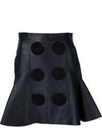Givenchy Leather A Line Skirt