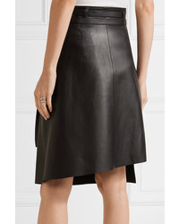 Acne Studios Lakos Leather Wrap Skirt Black