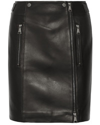 Karl Lagerfeld Leather Mini Skirt Black