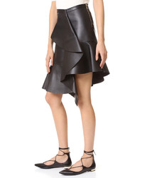 Rochas Leather Skirt