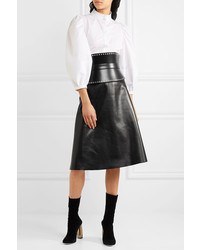 Alexander McQueen Leather Skirt Black