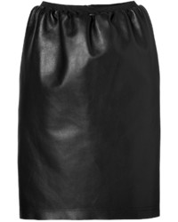 Lanvin Leather Skirt In Black