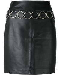 Jeremy Scott Leather Skirt