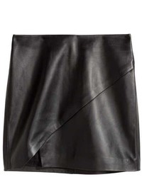 H&M Leather Wrap Skirt