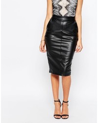 Jessica Wright Leigh Leather Look Skirt