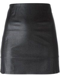 McQ by Alexander McQueen Mcq Alexander Mcqueen Faux Leather Panel Skirt