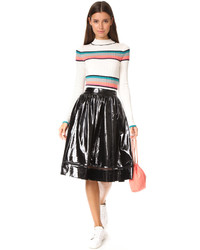 Alice + Olivia Misty Patent Leather Skirt