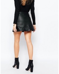 Pull&Bear Faux Leather A Line Skirt