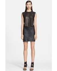 Helmut Lang Perforated Leather Top