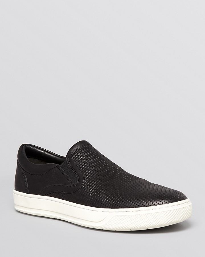 Vince Ace Perforated Leather Slip On 