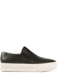Ash Perforated Slip On Sneakers