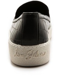 Sam Edelman Becker Croc Embossed Sneakers