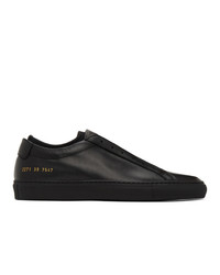 Common Projects Black Achilles Laceless Sneakers