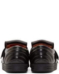 Marc Jacobs Black Fringed Slip On Sneakers
