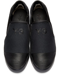 Y-3 Black Layer Slip On Sneakers