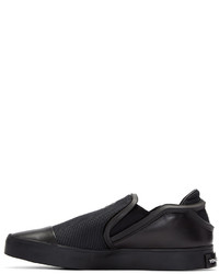 Y-3 Black Layer Slip On Sneakers