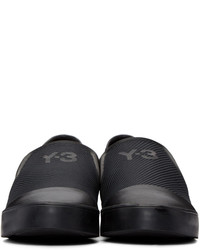 Y-3 Black Layer Slip On Sneakers