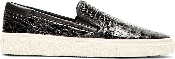 crocodile slip on sneakers