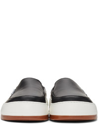 Sunnei Black Leather Dreamy Sabot Sneakers