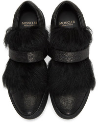 Moncler Black Lucie Slip On Sneakers