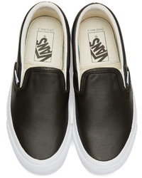 Vans Black Og Classic Lx Slip On Sneakers