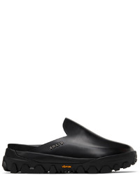 Solid Homme Black Sneaker Mule Loafers