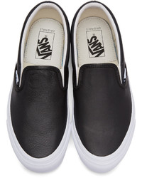 Vans Black Ua Og Classic Lx Slip On Sneakers