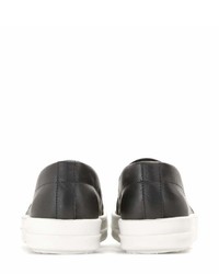 Rick Owens Boat Leather Slip On Sneakers