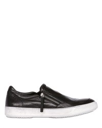 Bruno Bordese Perforated Leather Slip On Sneakers