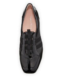 Taryn Rose Caya Patent Slip On Sneaker Black